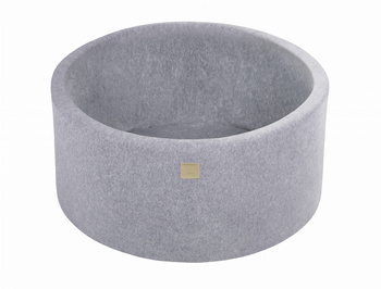 Basen okrągły velvet 40cm jasnoszary