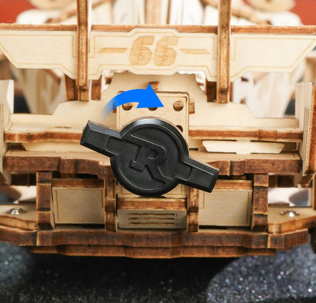 ROBOTIME Składany Drewniany Model Puzzle 3D Samochód Wyścigowy