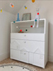 Mała komoda do pokoju dziecięcego z szufladami, biała komoda dla dzieci