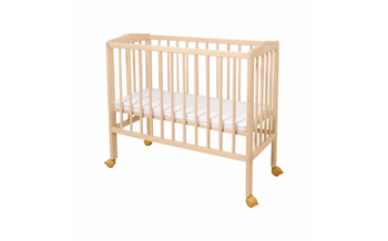 Łóżeczko dostawne 2w1 z materacem Naturalne