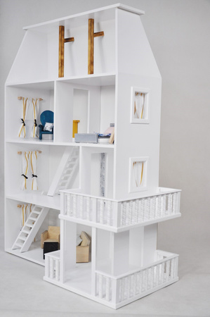 Przepiękny unikatowy domek dla lalek, duży z poddaszem, Elizabeth We made it