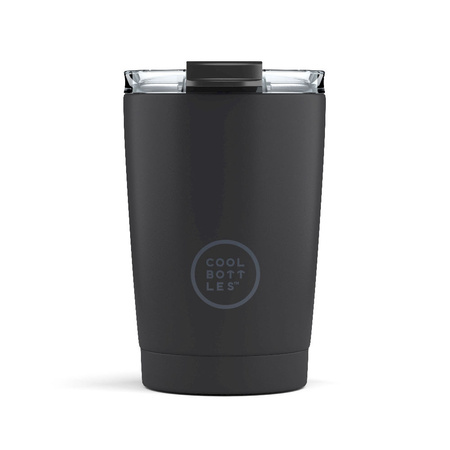 Cool Bottles Kubek termiczny 330 ml Mono Black