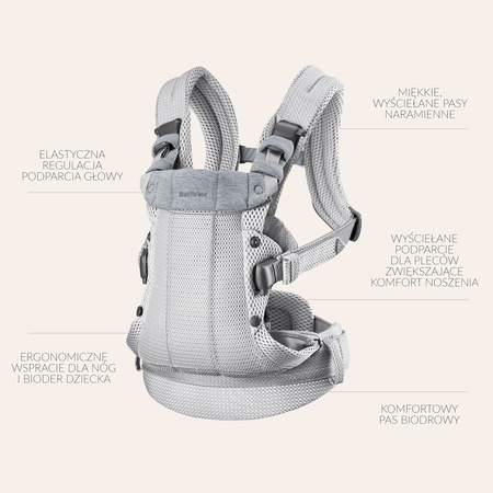 BABYBJORN - nosidełko Harmony 3D Mesh, Czarny