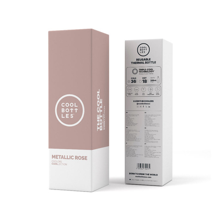 Cool Bottles Butelka termiczna 350 ml Metallic Rose