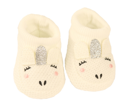 Dzianinowe buty białe dla lalki Antonio Juan