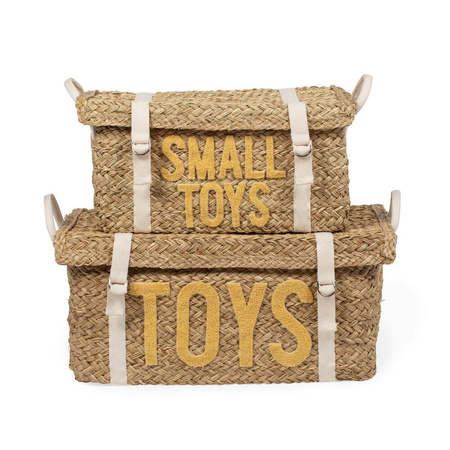 Childhome Rattanowe Kosze na pasek zestaw 2 szt. Yellow