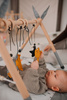Stojak edukacyjny Baby Gym, drewniana siłownia (kaktus, tipi)