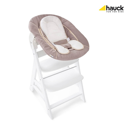 hauck leżaczek 2w1 Alpha Hearts Grey