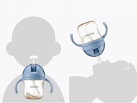 Mininor Butelkaze słomką 330 ml Black Raven