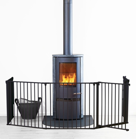 Baby Dan - Osłona kominka Flex XL, czarny