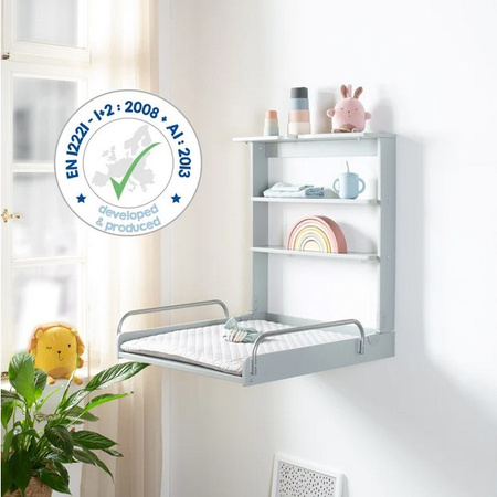 roba przewijak ścienny szary + mata do przewijania roba Style szara