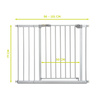 hauck bramka Stop N Safe 2 + 21cm rozszerzenie silver