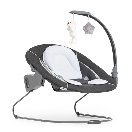 hauck leżaczek Alpha Bouncer Deluxe Melange grey