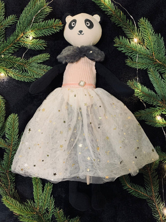 Lalka Baletnica Panda Maskotka Przytulanka Ballerina