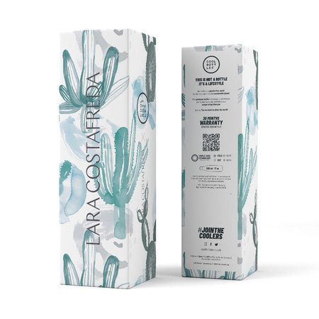 Cool Bottles Butelka termiczna Xclusive! 500 ml Lara Costafreda – Watercolor Cactus