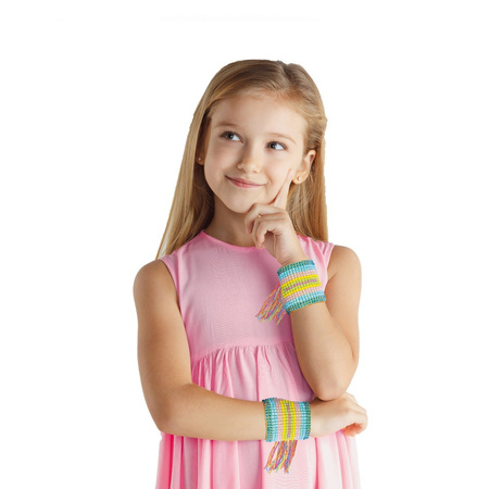 Toi-Toys Zestaw do tworzenia biżuteri z włóczką i koralikami