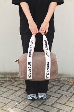 Childhome Torba do wózka Mommy Club Signature Teddy Soft brown