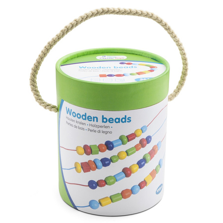 New Classic Toys Drewniane koraliki – 96 szt