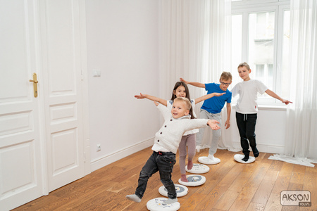 Poduszki ekoskóra zestaw ZWIERZĄTKA AFIRMACJE 3 cm 6 szt. AKSON