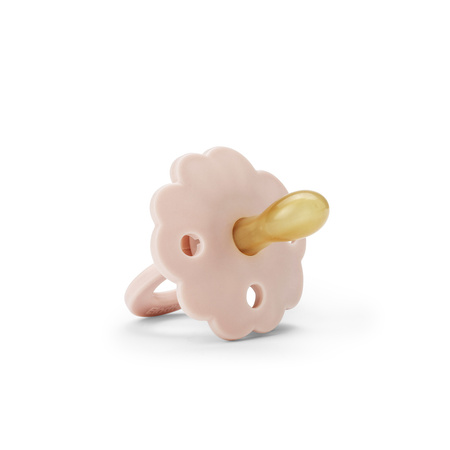 Elodie Details - Smoczek silikonowy Binky Bloom - 0-6 miesięcy , Powder Pink