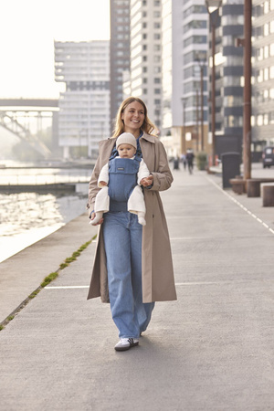 BABYBJORN - nosidełko Harmony, Woven Niebieski melanż