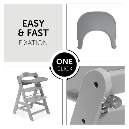 hauck tacka Alpha Click Tray - Grey