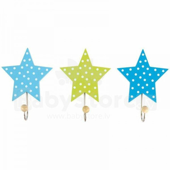 Wieszak niebiesko-zielone gwiazdki 3 szt