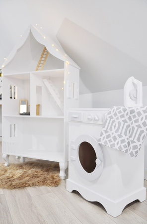 Realistyczna i solidna pralka zabawkowa z drewna,bezpieczne zabawki z atestem