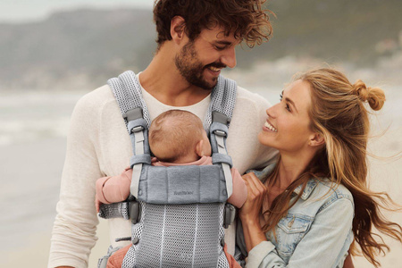 BABYBJORN - nosidełko Harmony 3D Mesh, Srebrny