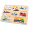 New Classic Toys drewniane puzzle transport 8 elementów