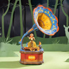 ROBOTIME Drewniane Puzzle 3D - Pozytywka Gramofon
