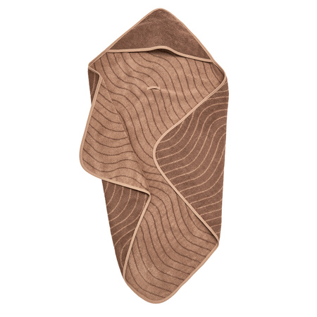 LEANDER - ręcznik z kapturem, Woodland, Clay