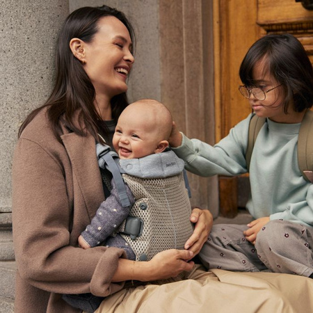 BABYBJORN - nosidełko Harmony 3D Mesh, Szary Beż