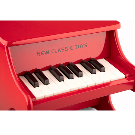 New Classic Toys Pianino czerwone – 18 klawiszy