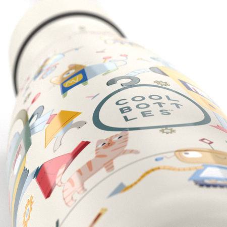 Cool Bottles Butelka termiczna Kids 350 ml Messy Robots