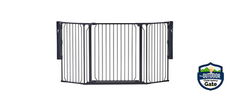 Baby Dan - Bramka ochronna zewnętrzna Carl Wide, czarna