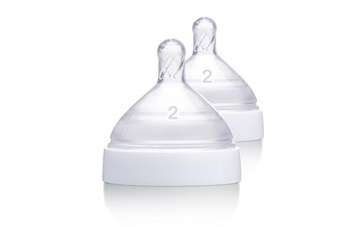 Born Free Smoczkek do butelek z średnim przepływem - 2 sztuki