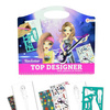 TOP DESIGNER Szkicownik 'Rock star' do projektowania strojów + naklejki + szablon