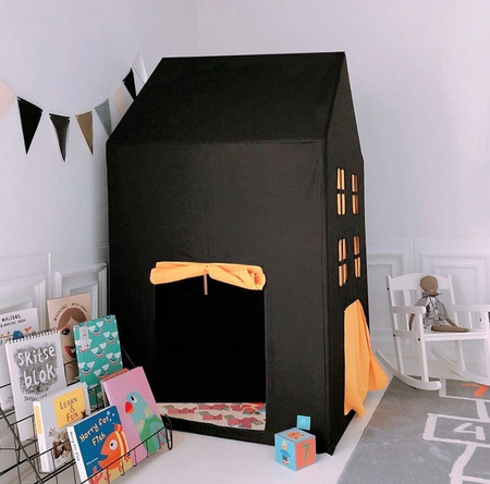 Domek do zabawy czarny dla dziecka Namiot