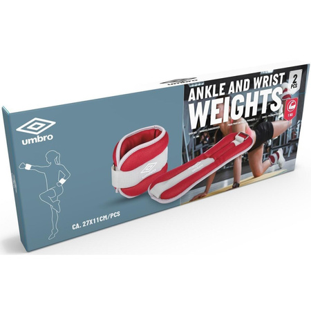 Umbro Obciążniki na kostki, nadgarstki 1kg 2 sztuki