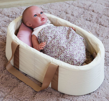 Duże nosidło dla lalki beżowo-różowe Martina Asi 3999143