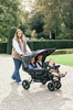 Childhome Wózek trzyosobowy Triplet Black