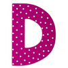 Litera D - dekoracja na ścianę