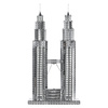 Piececool Puzzle Metalowe Model 3D - Wieże Petronas