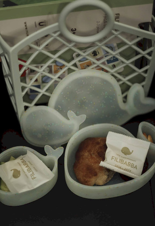 Filibabba Pudełko na przekąski Wieloryb Confetti