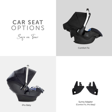 hauck wózek Sunny Melange grey/black