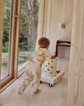 MODU Dreamer set – Kreatywne klocki rozwijające motorykę dużą, Sand Grey / Honey Yellow