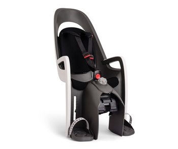 Hamax - Fotelik rowerowy Caress montowany na bagażniku - White/black