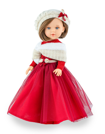 Munecas Arias lalka Dunya 38 cm – biała sukienka