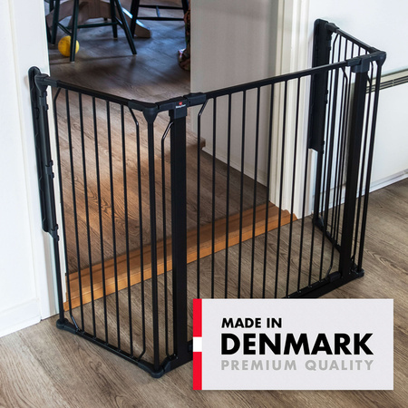 Baby Dan - Bramka ochronna zewnętrzna Carl Wide, czarna